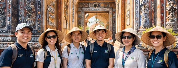 Hình ảnh đội ngũ trong thiết kế tham khảo của AP Travel